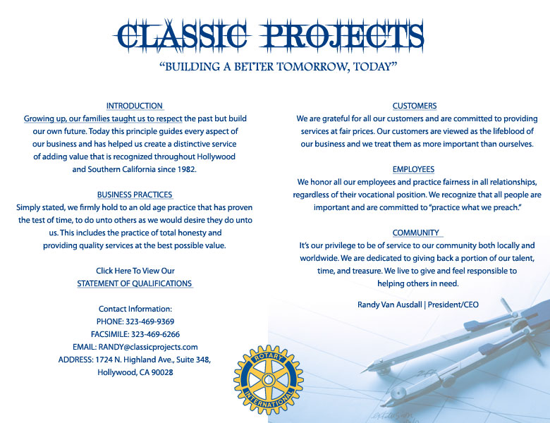 About Classic Projects